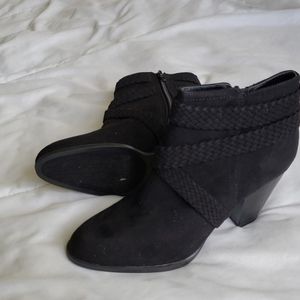 Qupid black booties NWOB